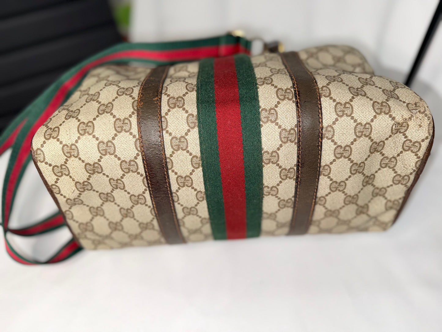 Gucci GG Monogram Sherryline Boston 30 Duffle Bag