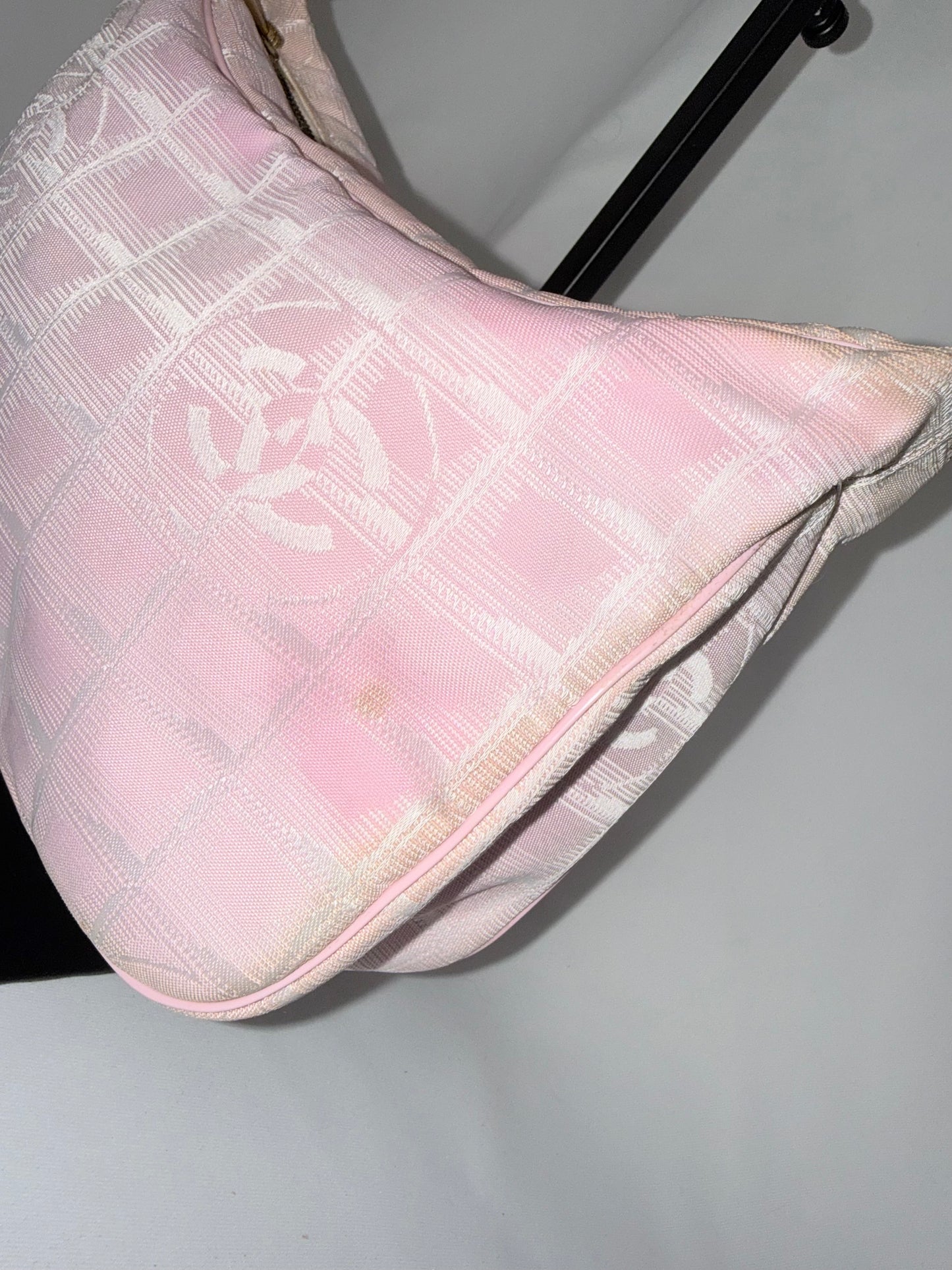 Chanel Light Pink Travel Line Mini
Hobo Shoulder Bag