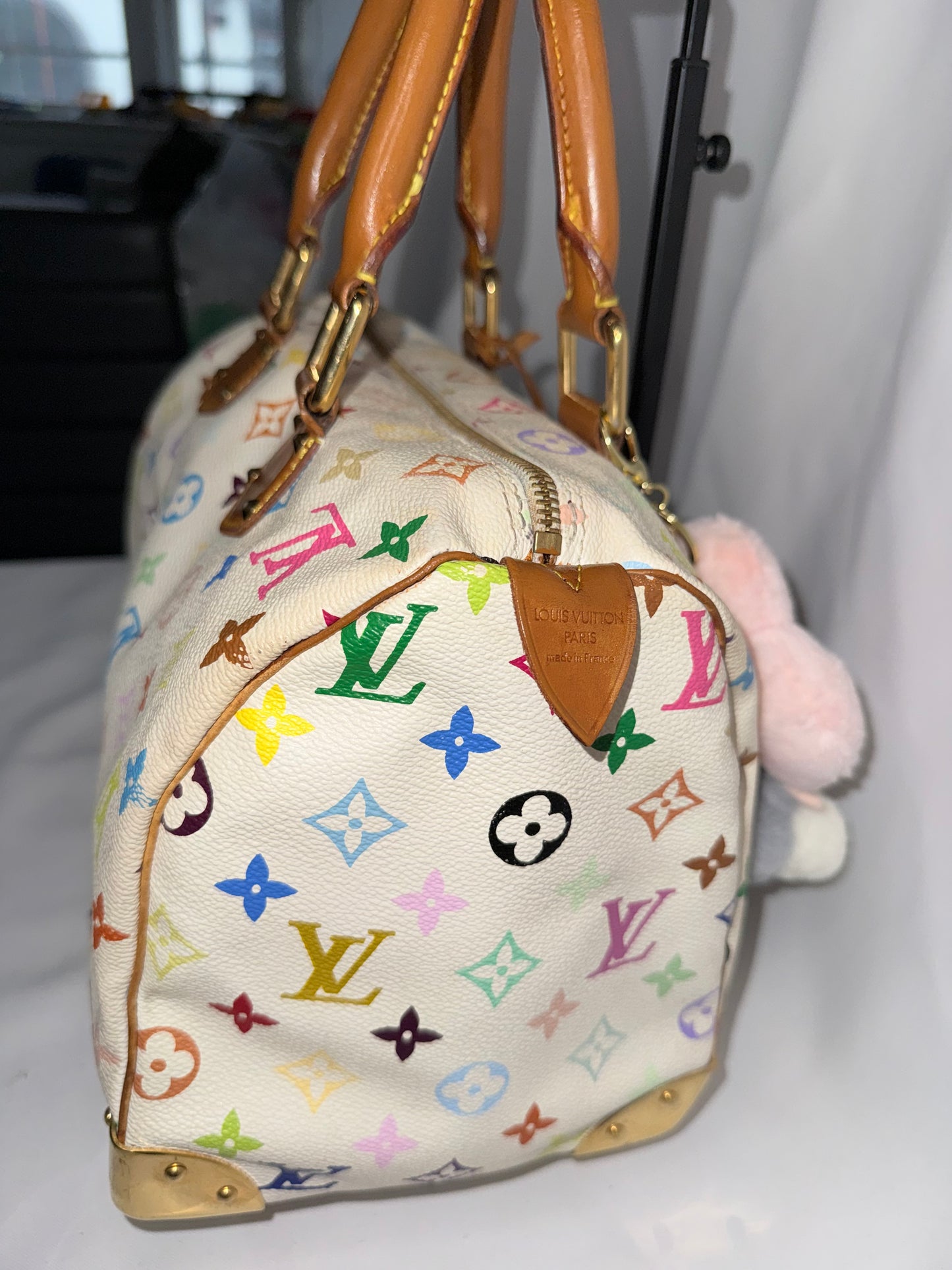 Louis Vuitton Multiple Color Murakami White Speedy 30
