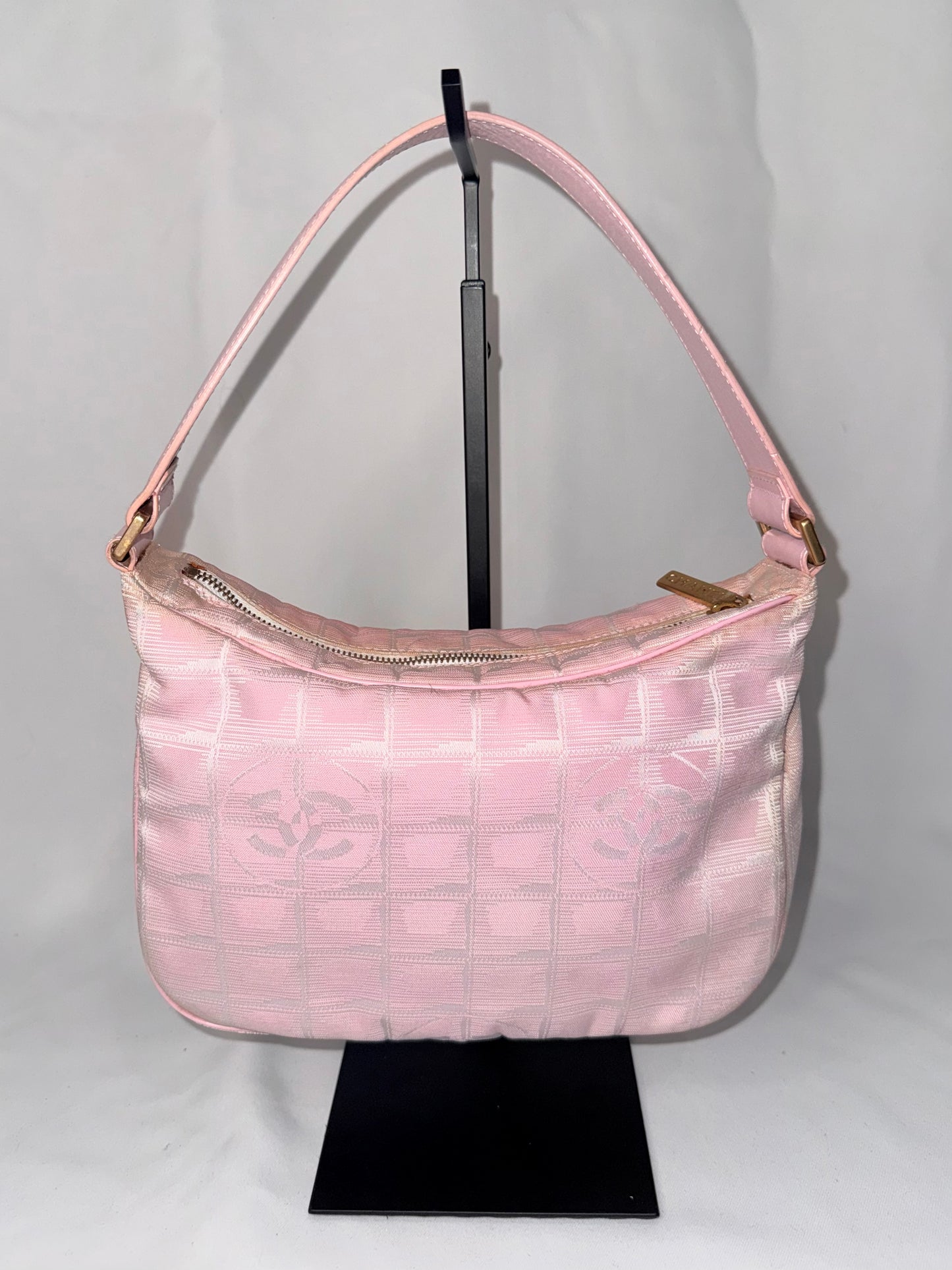 Chanel Light Pink Travel Line Mini
Hobo Shoulder Bag