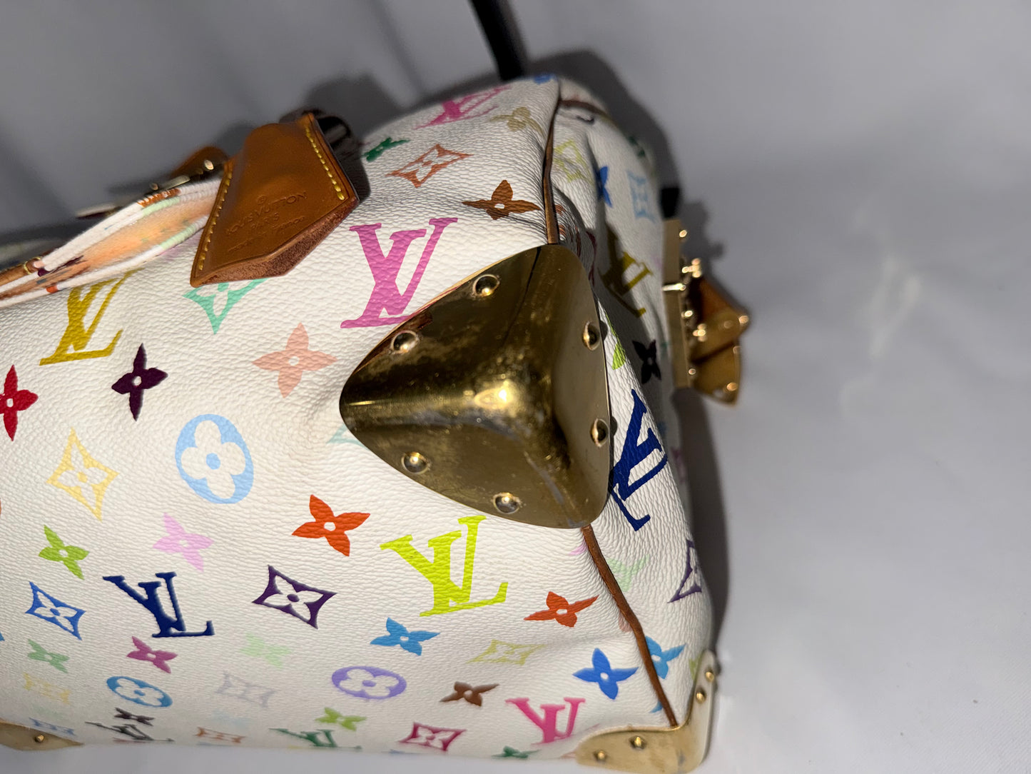 Louis Vuitton Multiple Color Murakami White Speedy 30