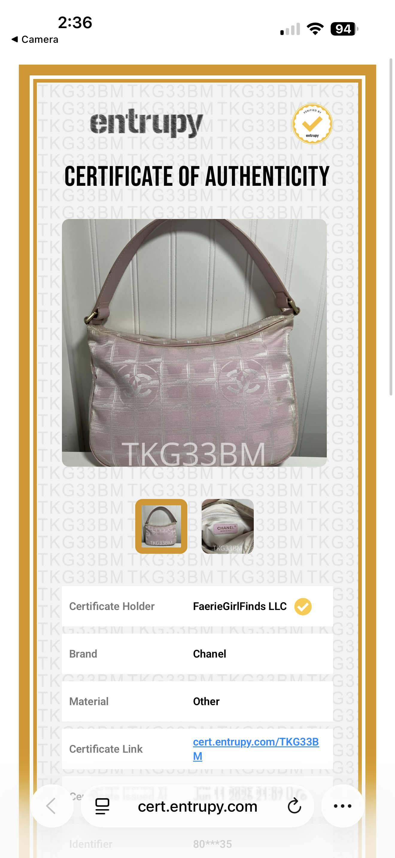 Chanel Light Pink Travel Line Mini
Hobo Shoulder Bag