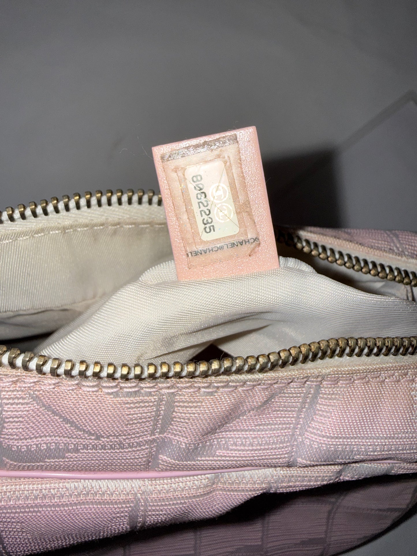 Chanel Light Pink Travel Line Mini
Hobo Shoulder Bag