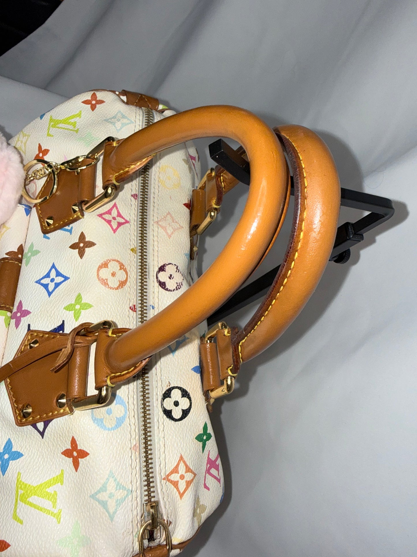 Louis Vuitton Multiple Color Murakami White Speedy 30
