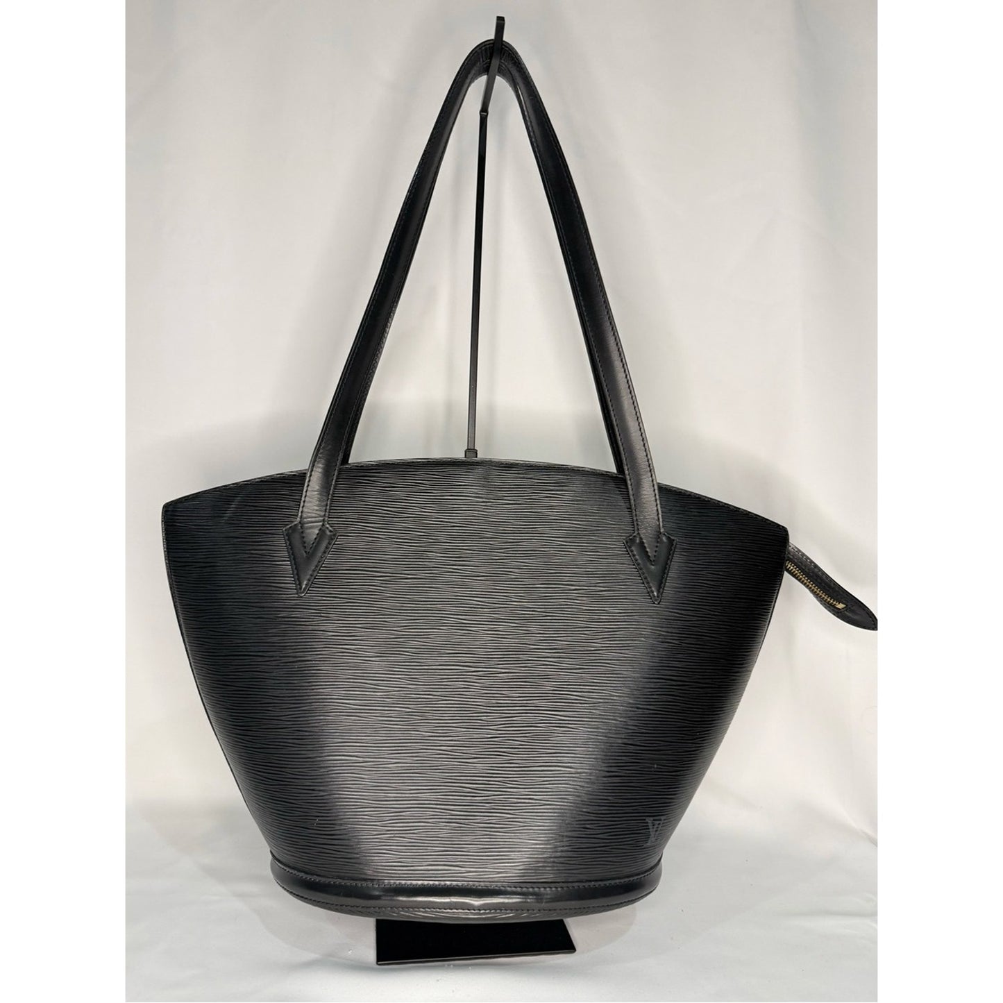 LOUIS VUITTON Black Epi Saint Jacques leather tote