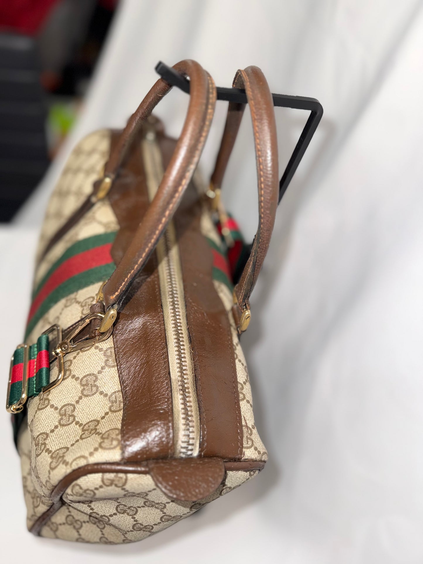 Gucci GG Monogram Sherryline Boston 30 Duffle Bag