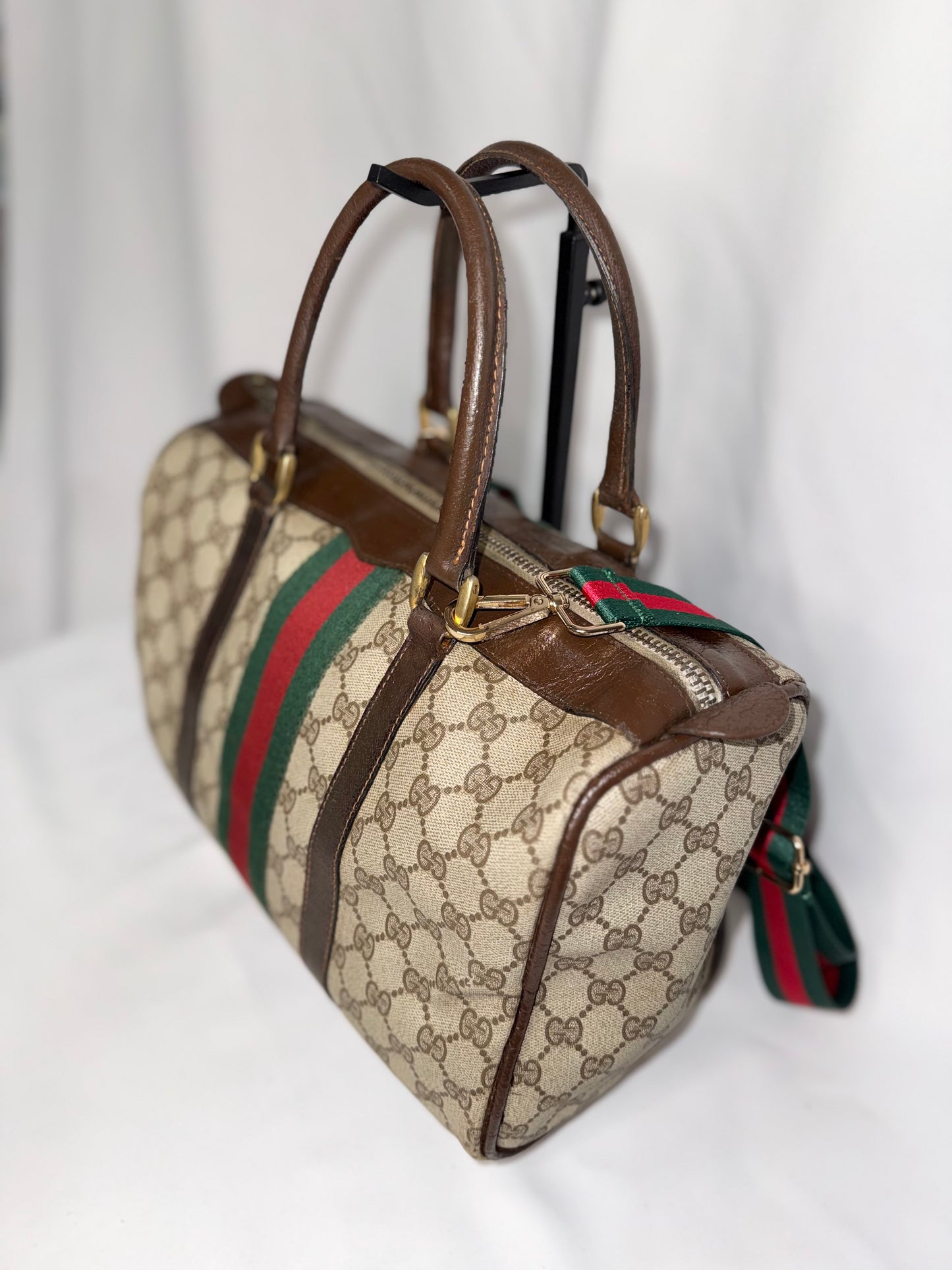 Gucci GG Monogram Sherryline Boston 30 Duffle Bag