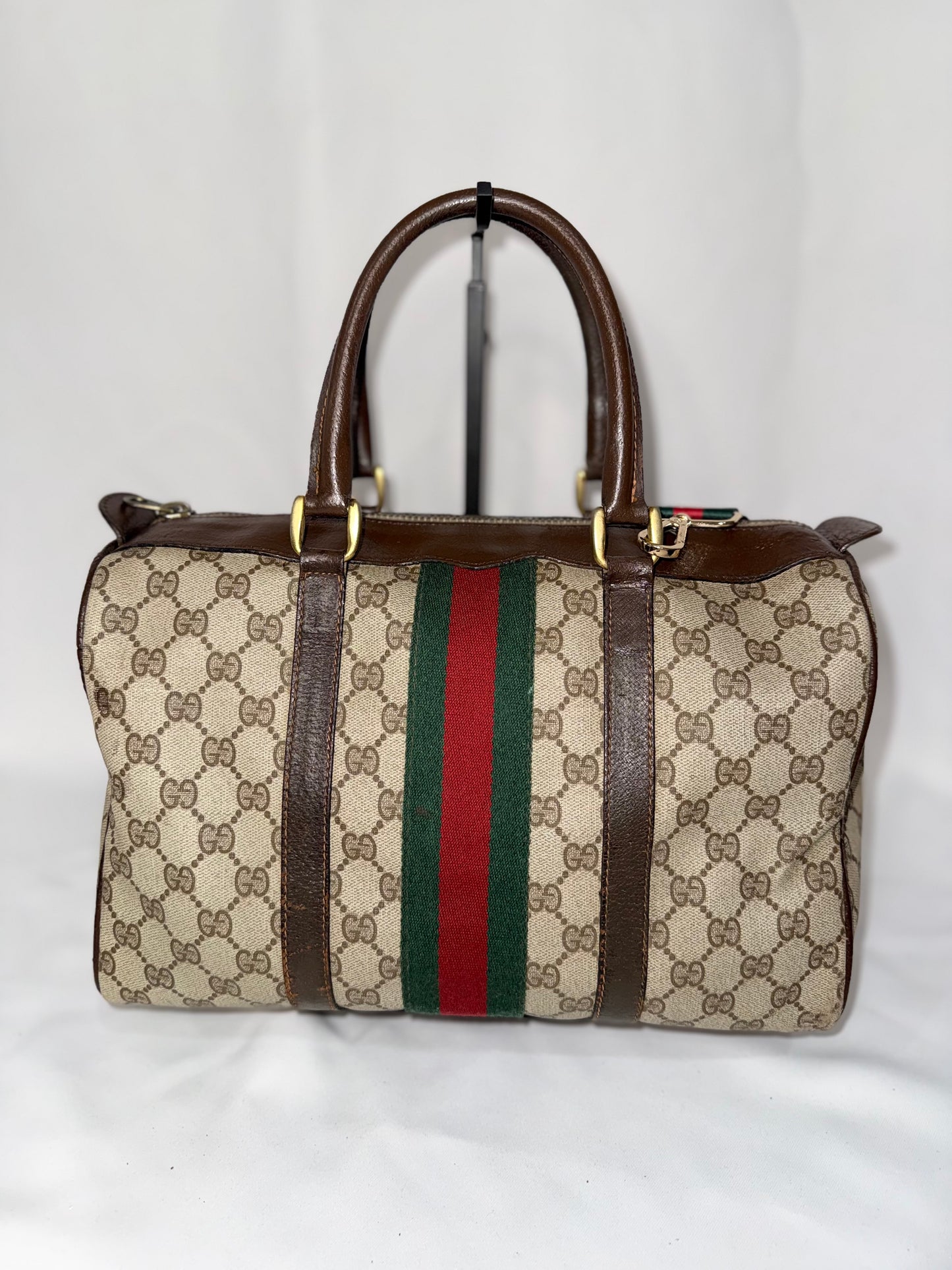 Gucci GG Monogram Sherryline Boston 30 Duffle Bag