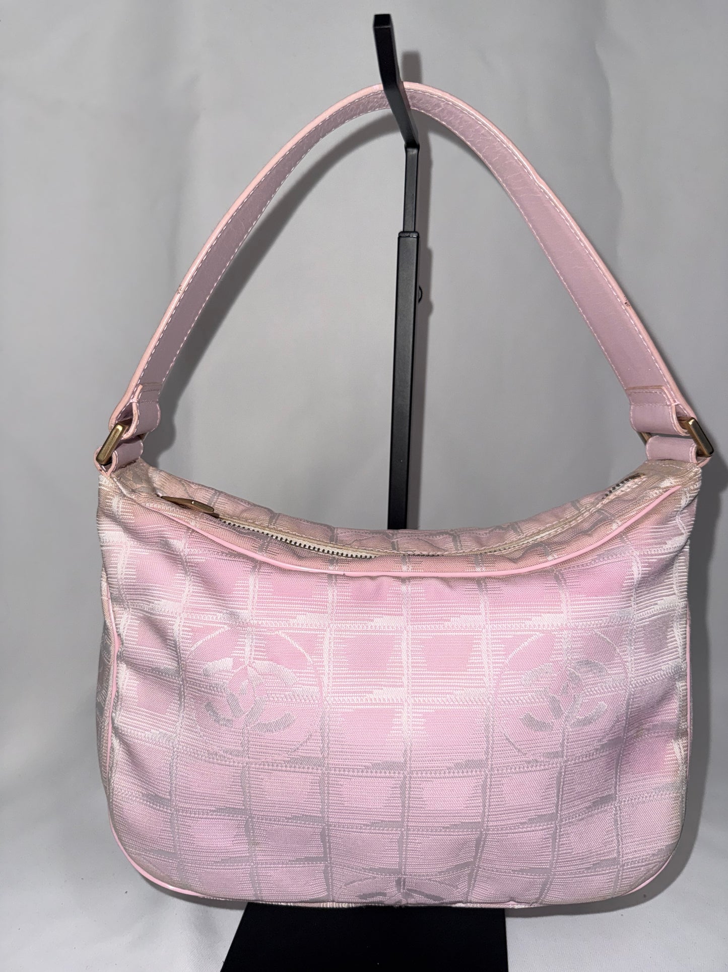 Chanel Light Pink Travel Line Mini
Hobo Shoulder Bag