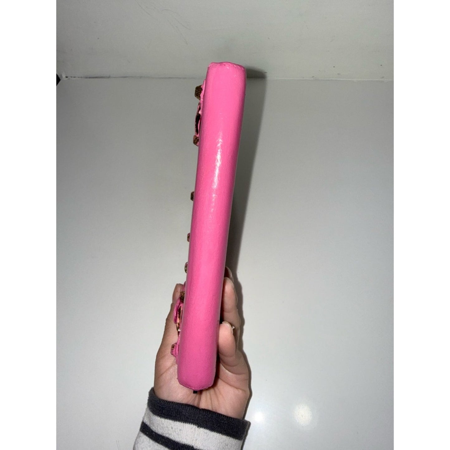 Balenciaga City Pink Zip-Around Leather Wallet