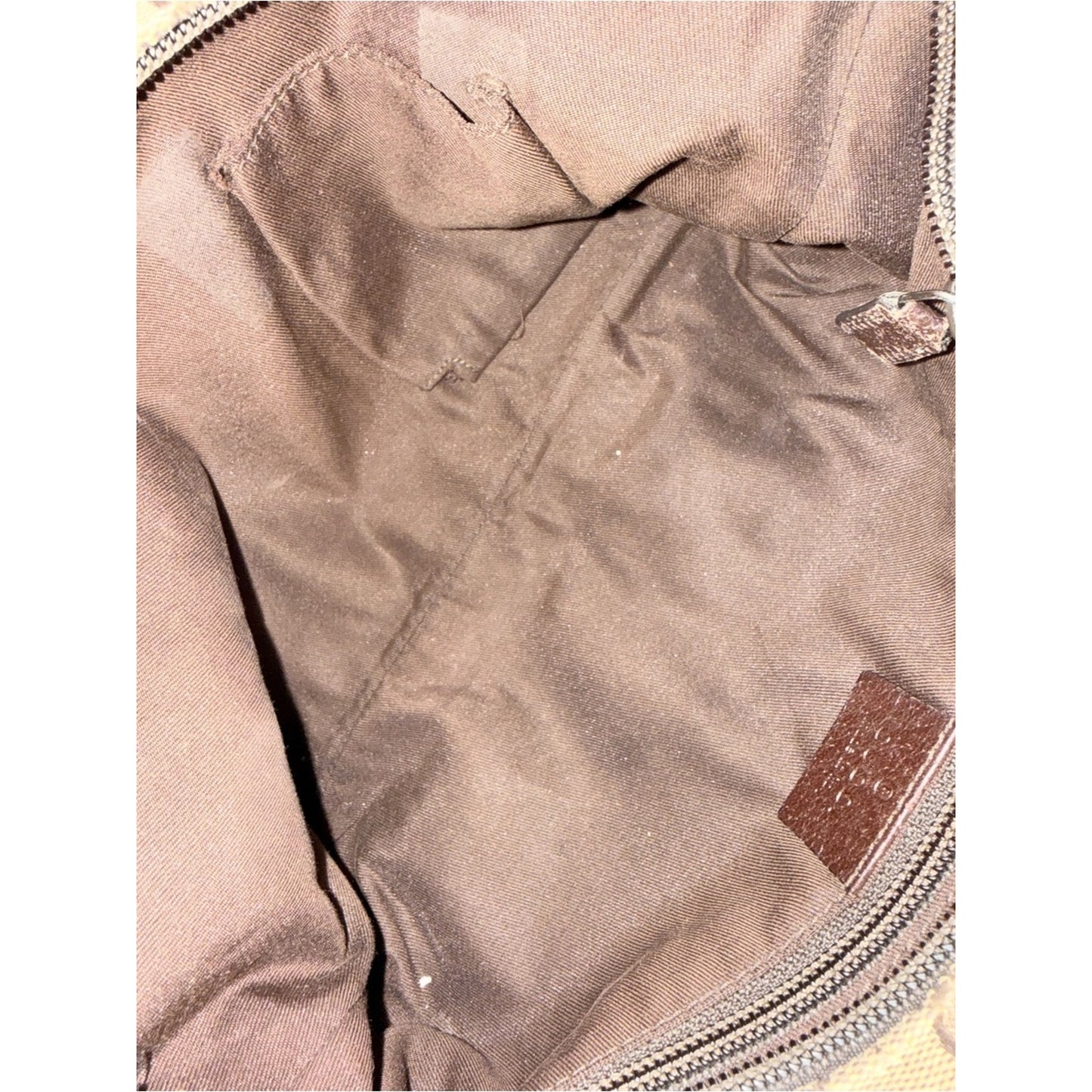 Gucci Beige/Brown Monogram Shoulder Bag with Red & Green Web Strap
